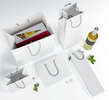 Sac boutique & traiteur kraft blanc collection "LUPUNA" : Bags