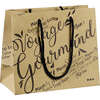 "Voyage Gourmand" kraft paper bag, black : Bags