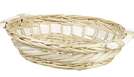Oval wicker basket, natural : Trays, baskets