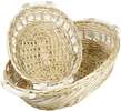 Corbeille osier ovale nature : Trays, baskets