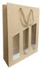 Bag from the Seduction collection, holds 1, 2 or 3 bottles, natural : Bottles packaging