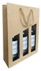 Bag from the Seduction collection, holds 1, 2 or 3 bottles, natural : Bottles packaging