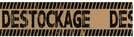 Roll of "Dstockage/Clearance" banners : Packaging accessories