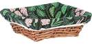 Wicker basket with plant design : Trays, baskets