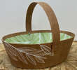 "Leaves" kraft paper hamper : Trays, baskets