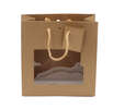 Kraft bag with window cord handles : Jars packaging