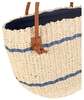 Two-tone blue/natural tote bag : Items for resale