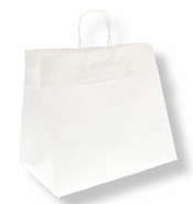 CATERING BAGS with twisted handles, white : Bags
