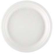 BIODEGRADABLE white plate : Evènementiel
