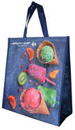 Insulated woven PP tote bag with ice-cream design : Bags