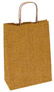 Kraft paper bag with hessian print : Bags