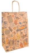 Sac papier kraft motif "Vintage" : Bags