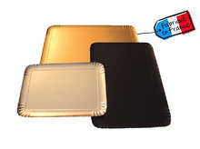 Catering tray, Gold - Black - Silver : Plateaux & planches