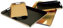 Folded cake base gold/black : Trays & boards