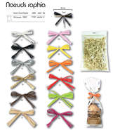 100 raffia twist bows : Packaging accessories