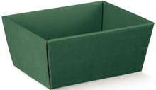 Green cardboard display tray : Trays, baskets
