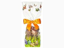 100 "Easter Egg Hunt" sachets with cardboard base : Celebrations