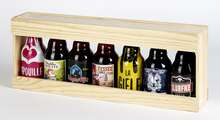 Coffret bois bières Steinie : Bottles packaging
