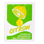 Refreshing lemon hand wipes : Events / catering