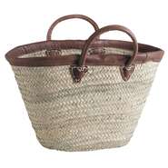 Moses basket style palm straw bag  : Trays, baskets