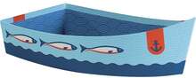 Corbeille carton forme barque décor La Mer : Trays, baskets