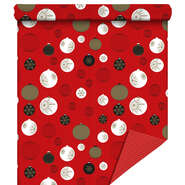 Holly gift wrap, red  : Celebrations