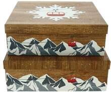 Set of 2 "Chalet" gift boxes  : Celebrations