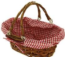 Oval picnic basket, small : Trays, baskets