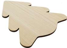 Fir tree shaped wooden food board : Trays & boards
