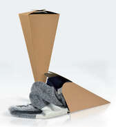 Cone-shaped surprise gift package : 
