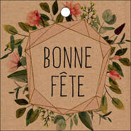 "Bonne fête" greetings card : Packaging accessories