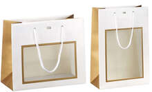 Paper bags with PVC window  : Jars packaging