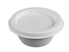100 cane fibre sauce pots with lid  : Events / catering