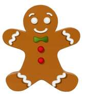 Gingerbread man box  : Celebrations