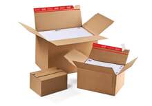 ColomPac® shipping boxes with self-locking bottom  : Boxes
