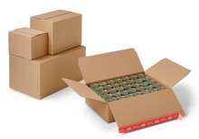 ColomPac® double-fluted shipping box with self-locking bottom : Boxes