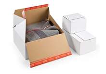 ColomPac® premium shipping box with self-locking bottom : 