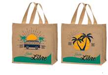 "Juste libre" jute tote bags  : Bags