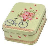 "Floral" tea tin : Boxes