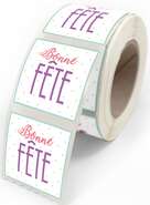 Etiquette " Bonne Fête "  : Packaging accessories