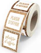 Etiquette " Plaisir D'offrir " : Packaging accessories
