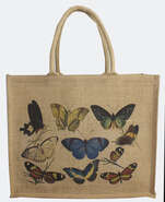 Jute tote bag "Butterflies" : Items for resale