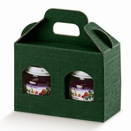 Cardboard boxe for 2 jars Height 90mm : Jars packaging