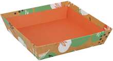 Square Cardboard Basket "Orange Canyon" : Trays, baskets