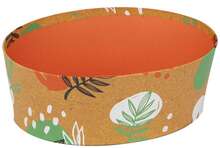 Oval Cardboard Basket "Canyon Orange" : News
