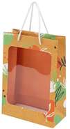 Rectangular Cardboard Bag "Orange with Canyon Window" : Celebrations