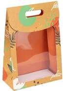 Cardboard Gift Pouch with window "Orange Canyon" : Celebrations