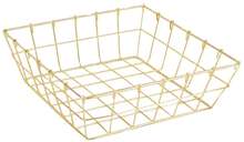 Golden Square Metal Basket "Royale" : Trays, baskets