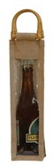 Jute bottle bag with window for 1 bottle 37.5 cl : Bottles packaging