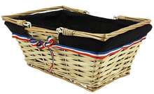 Rectangle Basket Black Lining : Trays, baskets